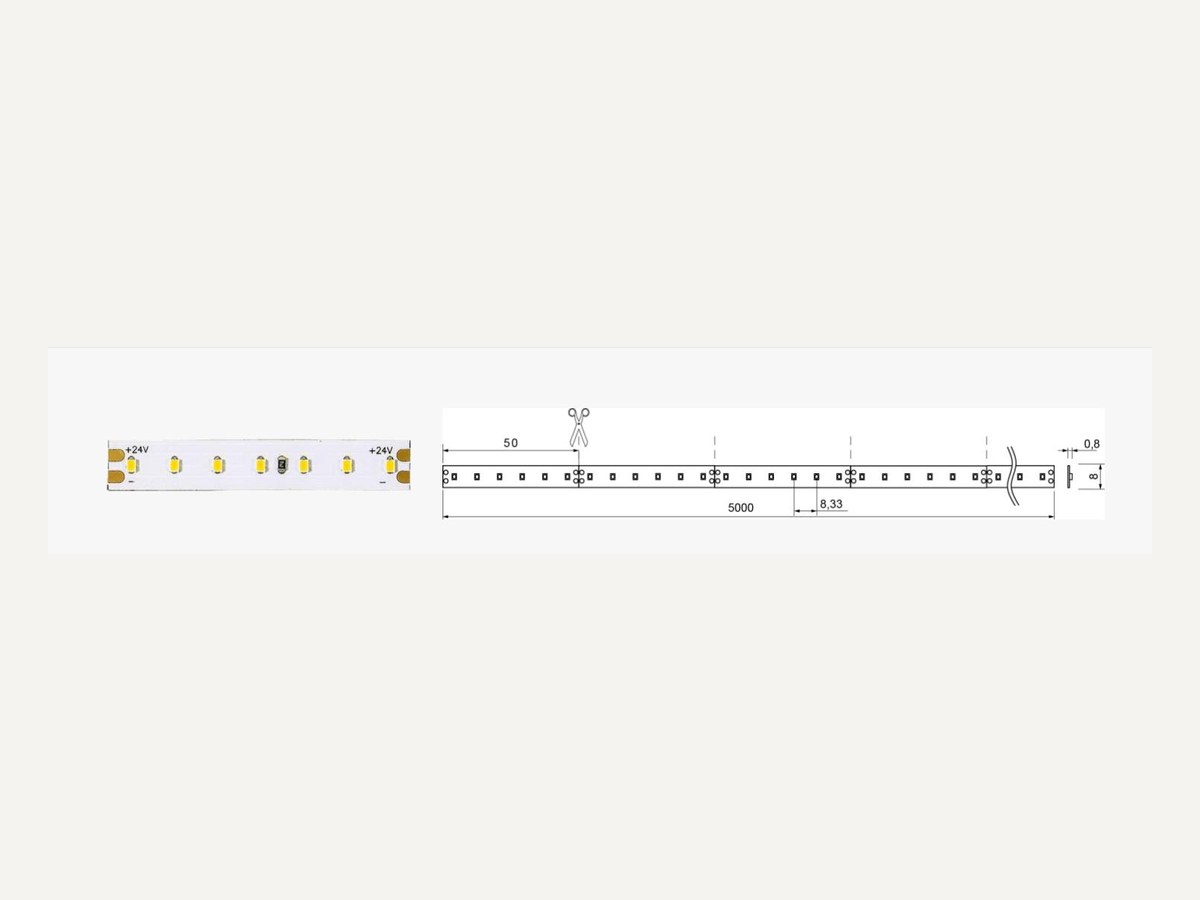 Flexible LED Strip 9.6 W/m IP20